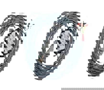 A PLC controller with coiled cable