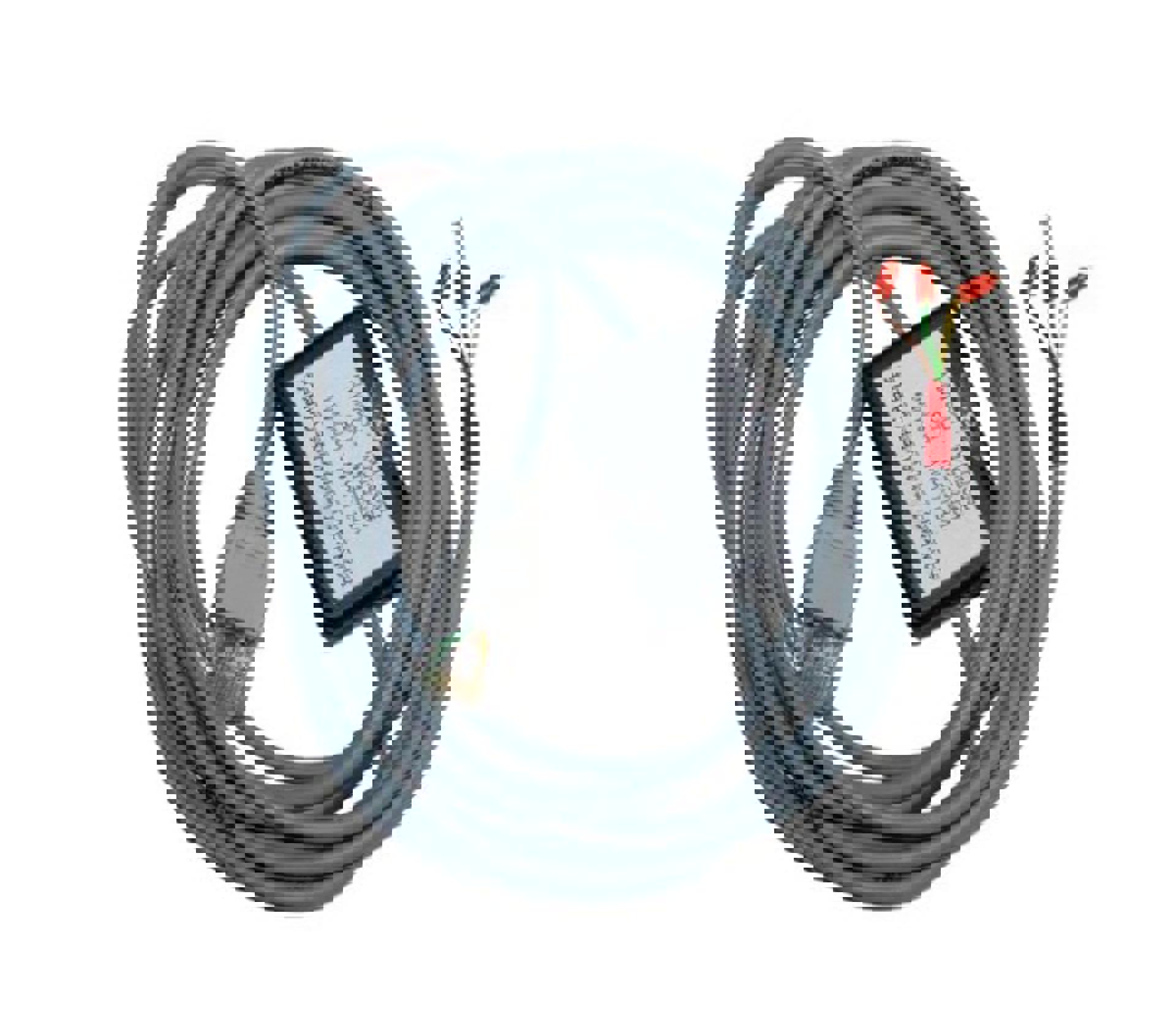 A PLC controller with coiled cable