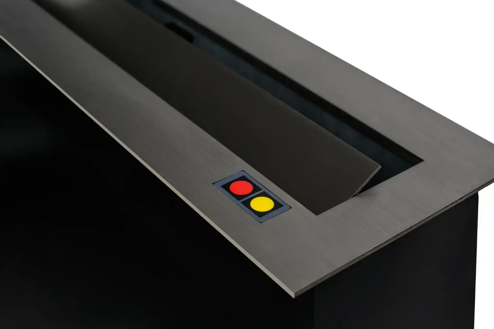 Buttons on a monitor lift